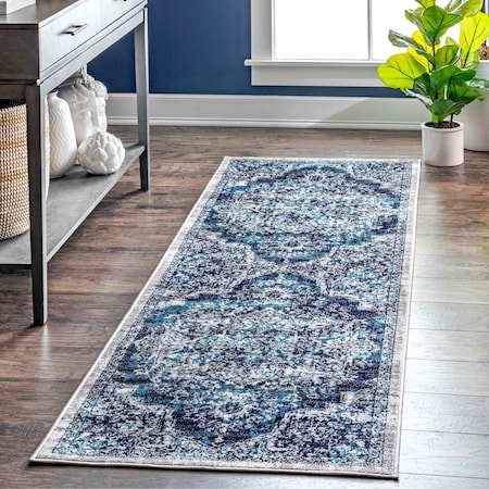 Nuloom Maryanne Transitional Medallion Area Rug 2ft 8in x 8ft LPCT01B-2808